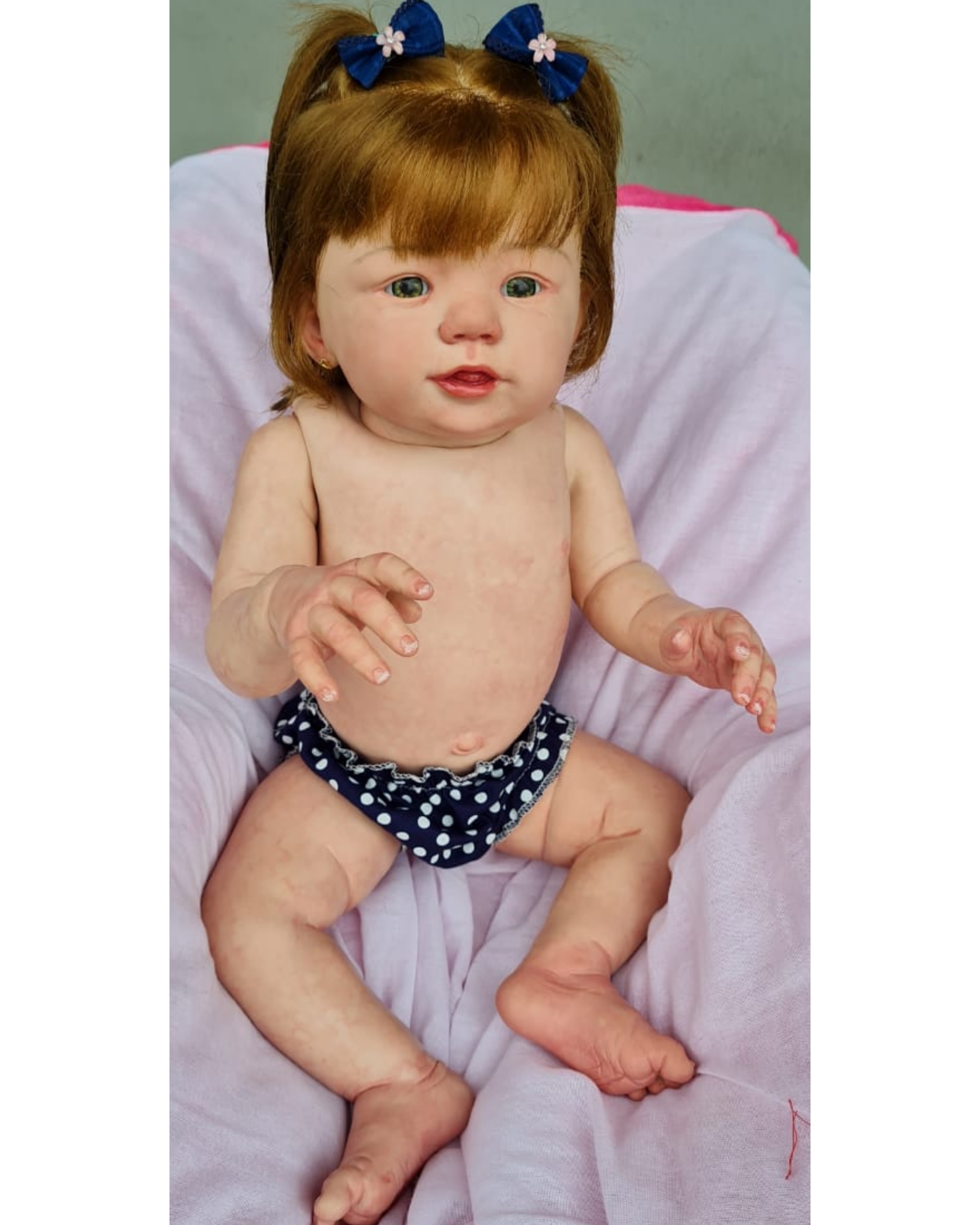 Boneca Bebê Reborn Jeans Silicone Barata - Pronta Entrega