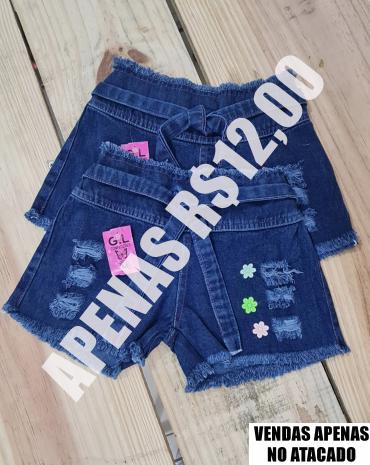 Bermudas jeans infantil store atacado