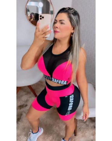 Conjunto Fitness Feminino Short e Top - Atacado na 44 Goiânia.