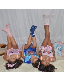 Pijama Plus Size Feminino Curto de Algodão - Atacado 44 Goiânia.