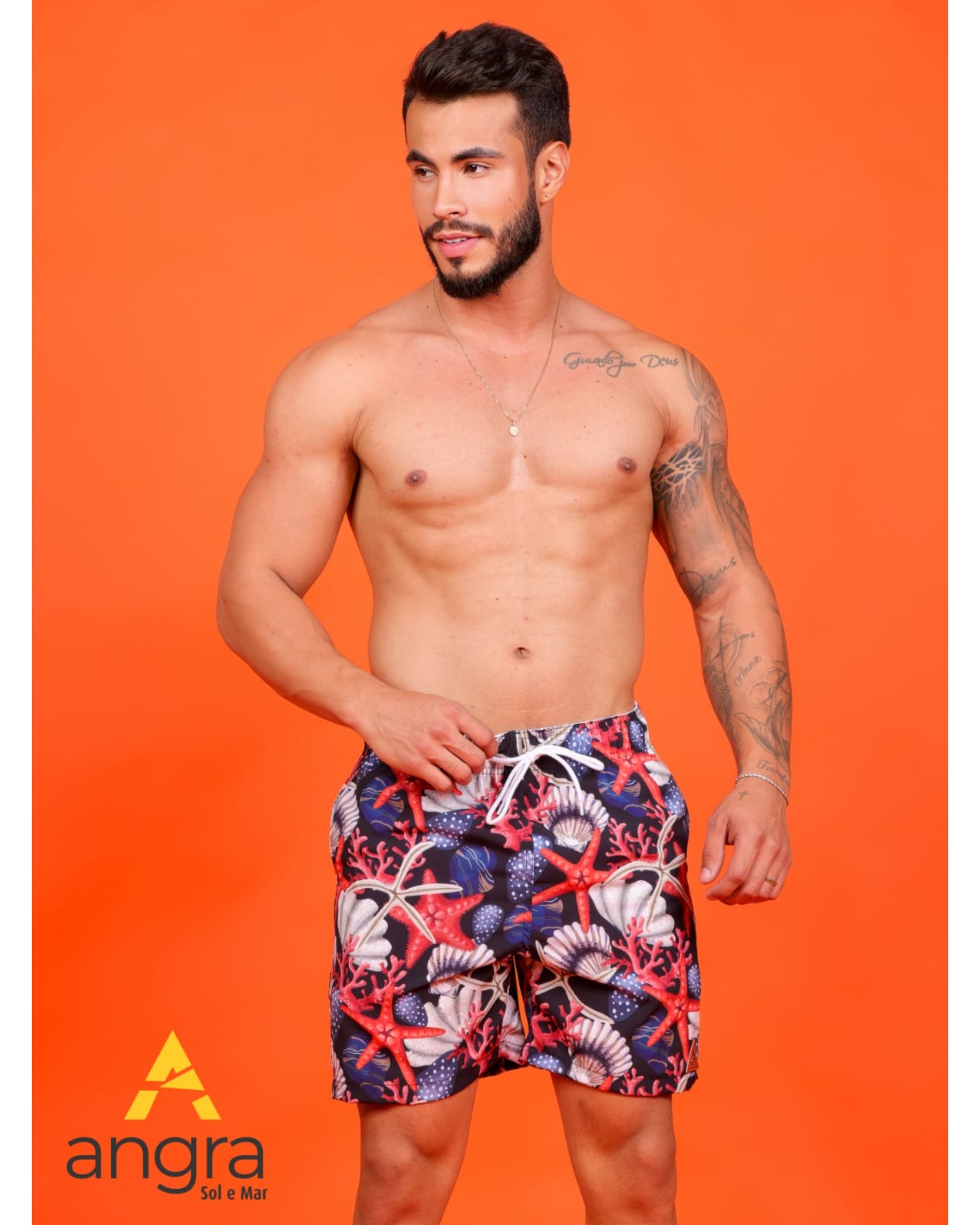 Kit Masculino Camiseta + Bermuda Estampada Em Tactel G - Compre Agora -  Feira da Madrugada SP