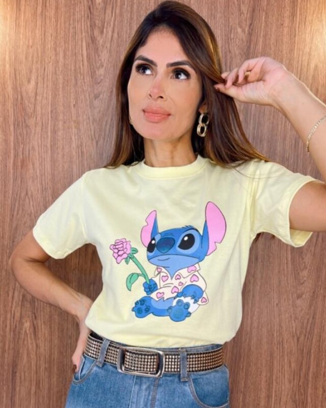 Camiseta Baby Look Feminina Algodão Estampada No Atacado .