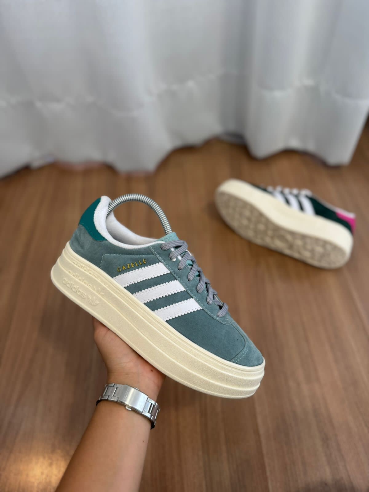 Adidas gazelle 2024 verde e preto